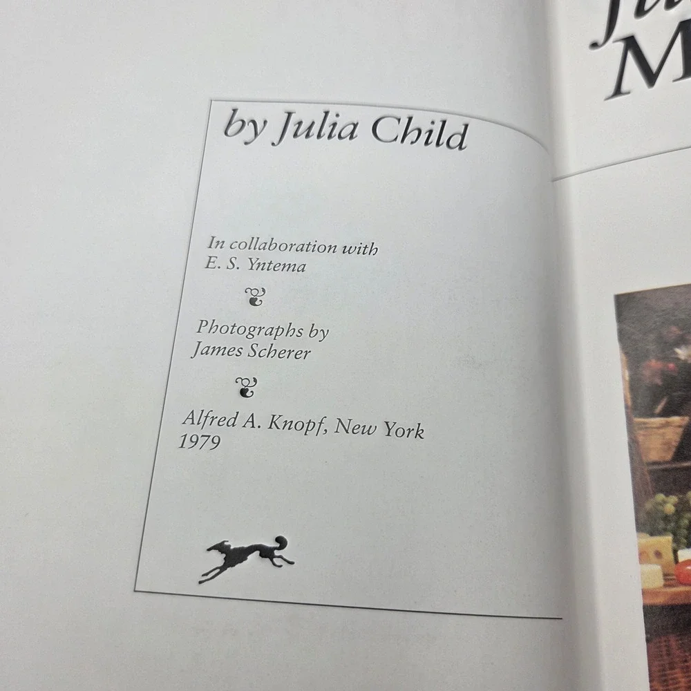 Julia Child & More Company Cookbook 1st Edition 1979 Hardcover Vintage Recipes
